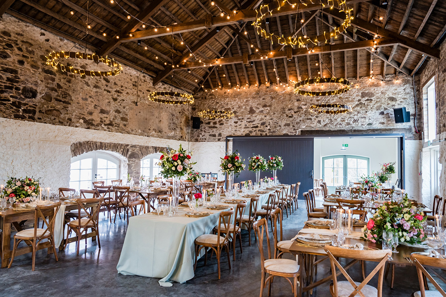 Kinclune Steading dressed for wedding breakfast